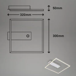 Sensor LED Deckenleuchte, 32 Cm, 14W, 400lm, Aluminium -Briloner Store b7a8b42f0c373a02d5cbd776c26c7a58