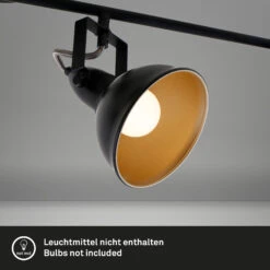 Briloner Soft Deckenstrahler, Schwenkbar, 4-flammig, Schwarz-Gold -Briloner Store b93e3eb5118b87f6c4d99c75f83dca5f