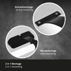 LED Spiegelleuchte 40 Cm 6 Watt 720lm Schwarz 8 LED Spiegelleuchte 40 Cm 6 Watt 720lm Schwarz -Briloner Store ba5c3007ae50faceeabd8a1ee5878ee5