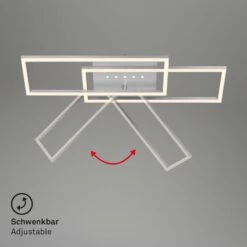 LED Deckenleuchte, 56 Cm, Memory, 30W, 2850lm, Aluminium -Briloner Store bbd45620284c38650eb76708e5edfec6