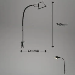 Klemmleuchte, Ø14 Cm, E27, Schwarz -Briloner Store bc8ce0992bcae8de585246d9692b0808