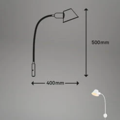 Klemm-/Steckerleuchte 55 Cm 1x Exkl. E27 10W Weiß -Briloner Store bettleuchte weiss masszeichnung ad874c78e6e7ded13a4ea0137376ba8d