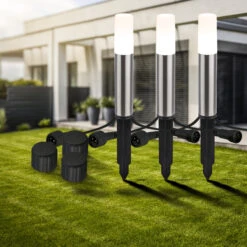 CONNECT TO SHINE Erweiterungsset Junca Mit 3er Set LED Wegeleuchten, IP44 12 CONNECT TO SHINE Erweiterungsset Junca Mit 3er Set LED Wegeleuchten, IP44 -Briloner Store bfc84dab95feed34520cbf78a513fc20