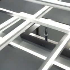 B Smart CCT LED Deckenleuchte, 104 Cm, LED-Platine, 66 W, 6600 Lm, Alufarbig-chrom -Briloner Store bsmart wifi bluetooth cct led deckenleuchte alu chrom led milieu2 5cab18bd0d6570bea44992c62ab4bf62