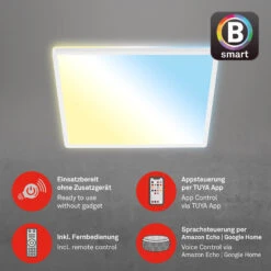 CCT LED Panel, 42 Cm, 22 W, 3000 Lm, Weiß -Briloner Store bsmart wifi bluetoothultraflache s cct led panel mit backlighteffekt freisteller2 9a3b3d19b16576a0b47179274d6de73a