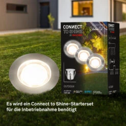 CONNECT TO SHINE Erweiterungsset Padouk Mit 3er Set LED Bodeneinbaustrahler, IP67 -Briloner Store c1a6050d5498c9610a524b1c3ae842f8
