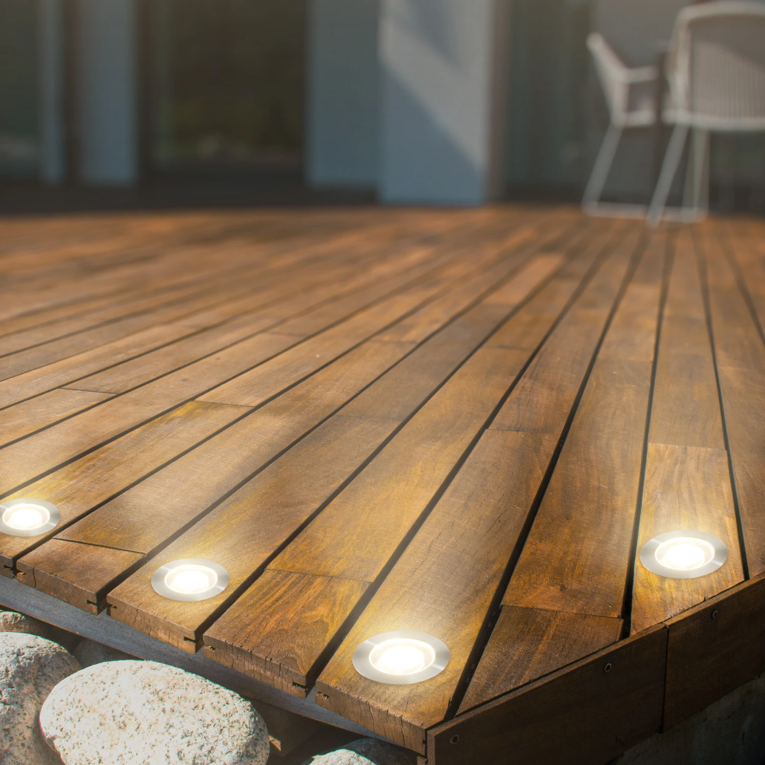 CONNECT TO SHINE Starterset Kebony Mit 3er Set LED Bodeneinbaustrahler, IP67 6 CONNECT TO SHINE Starterset Kebony Mit 3er Set LED Bodeneinbaustrahler, IP67 – Bild 6