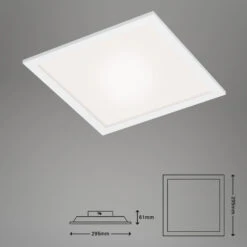 Smart CCT/RGB Panel, 29,5 Cm 18 W, Weiß -Briloner Store c4a6abfb058f97ad04af678c2631d6ee