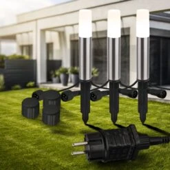 CONNECT TO SHINE Starterset Junca Mit 3er Set LED Wegeleuchten, IP44 -Briloner Store c5b7d3460b837bba6850e7389410269e