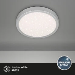 LED Deckenleuchte Ø 28 Cm 18W 2000lm Silber -Briloner Store c770d69dc3580b08e61b5d70a89c7005
