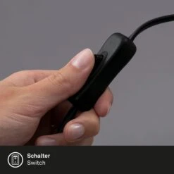 Tischleuchte, 38,5 Cm, 1x GU10, Max. 9W, Schwarz -Briloner Store c8d57e06d9c75ba0568af3a3aa6caac2