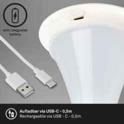 LED Akku-Tischleuchte 35 Cm 4 Watt 300lm Weiß 13 LED Akku-Tischleuchte 35 Cm 4 Watt 300lm Weiß -Briloner Store c907a8c58f6978ce8f1257738f2c9a68
