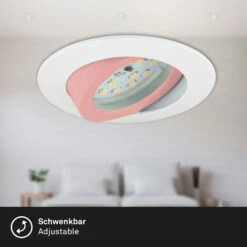 3er Set LED Einbauleuchte, Ø 8,2 Cm, 6,5 W, Weiß -Briloner Store cc4d493c3111bdb3386ebd014e66381e