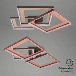 CCT LED Deckenleuchte, 75,2 Cm, 40 W, 5100 Lm, Gold-Braun -Briloner Store cc4eb484afa88ca39040bb1c72a46682