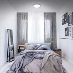 CCT LED Aufbauleuchte Ø 28 Cm, LED-Platine, 18 W, 2000 Lm, Silber -Briloner Store cct led aufbauleuchte silberfarbig 1xled milieu1 309bd2ea7303a69514b0334ee40cbf24