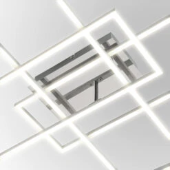 CCT LED Deckenleuchte, 104 Cm, 50 W, Chrom -Briloner Store cct led deckenleuchte 23e92763519f1ec03f4b70ac63804a69