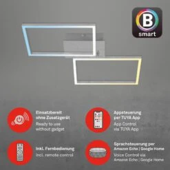 CCT LED Deckenleuchte, 50 Cm, 30 W, 3300 Lm, Aluminium -Briloner Store cct led deckenleuchte alu anwendung 1993d6ac7124a649608a835fa59bb4bb