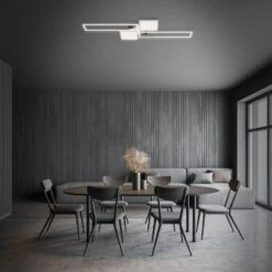 CCT LED Deckenleuchte, 120 Cm,50 W, Alu-Chrom -Briloner Store cct led deckenleuchte alu chrom 09a42f0c1c9a9894876904bc627e5160