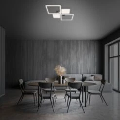 CCT LED Deckenleuchte, 65,2 Cm, 40 W, Chrom -Briloner Store cct led deckenleuchte alu chrom 633ce2191b5714a9faa36ab3dfdfac51