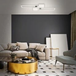 CCT LED Deckenleuchte, 120 Cm,50 W, Alu-Chrom -Briloner Store cct led deckenleuchte alu chrom c035cf36b1a68d25ed217609c1c59c8c