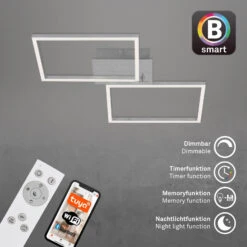 CCT LED Deckenleuchte, 50 Cm, 30 W, 3300 Lm, Aluminium -Briloner Store cct led deckenleuchte alu funktionen 7dd620182fcfded6057be3b817a72b0e