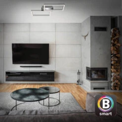 CCT LED Deckenleuchte, 50 Cm, 30 W, 3300 Lm, Aluminium -Briloner Store cct led deckenleuchte alu smart home 23c53a93d5258909029d8f6b775ef5f6