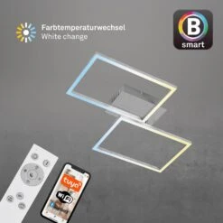 CCT LED Deckenleuchte, 50 Cm, 30 W, 3300 Lm, Aluminium -Briloner Store cct led deckenleuchte alu smart home c86fd06d7f401e6f6303e141814dc761