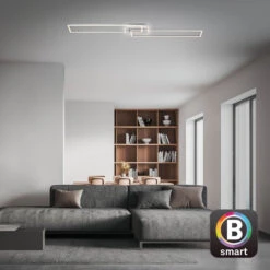 CCT LED Deckenleuchte, 110 Cm, 40 W, 5200 Lm, Aluminium -Briloner Store cct led deckenleuchte alu smart home cbddf0278beeac57f7850ca5203bb709