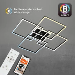 CCT LED Deckenleuchte, 72,4 Cm, 50 W, 5500 Lm, Schwarz -Briloner Store cct led deckenleuchte schwarz smart home 4498372cd6af90ba34ccee1c54d86a7a