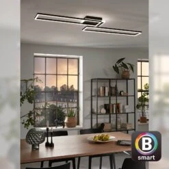LED Deckenleuchte, 110 Cm, 40 W, 5200 Lm, Schwarz -Briloner Store cct led deckenleuchte schwarz smart home d8d50b9d852ca004dfb8ce8b8646518d