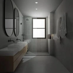 CCT LED Einbauleuchten-Set, Ø9,2 Cm, 3x LED, 4,8 W, 450 Lm, Chrom-matt -Briloner Store cct led einbauleuchten set chrom matt 3xled 4 8w ip44 milieu1 87279fbe80d64ebd2f5e54448333e568