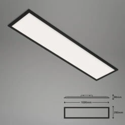 CCT LED Panel, 100 Cm, 28 W, 3000 Lm, Schwarz -Briloner Store cct led panel schwarz bemassung 6bcee1b2154d799a392cdb925057c105