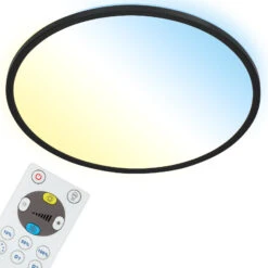 SLIM CCT LED Panel, Ø 29,3 Cm, 18 W, Schwarz -Briloner Store cct led panel ultraflach schwarz freisteller 1199d2d0b689f9ee3cb3a631f8b6fed4