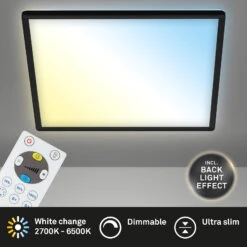 SLIM CCT LED Panel, 29,3 Cm, 18 W, Schwarz -Briloner Store cct led panel ultraflach schwarz titelbild e3427f6d410a339bffd671a269cb8dfa