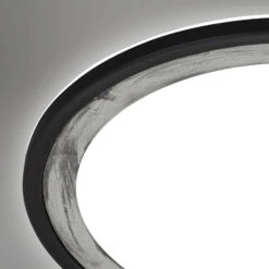 Ultraflaches CCT-LED Panel Mit LED Backlight, Ø42 Cm, LED, 22 W, 3000 Lm, Schwarz-silber -Briloner Store cct led panel ultraflach silber schwarz detail bfb796248a65d6e0524fd3ad3836795e