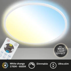 SLIM CCT LED Panel, Ø 29,3 Cm, 18 W, Weiß -Briloner Store cct led panel ultraflach weiss titelbild 1d56c4450d37d0fc112d81df465214a5