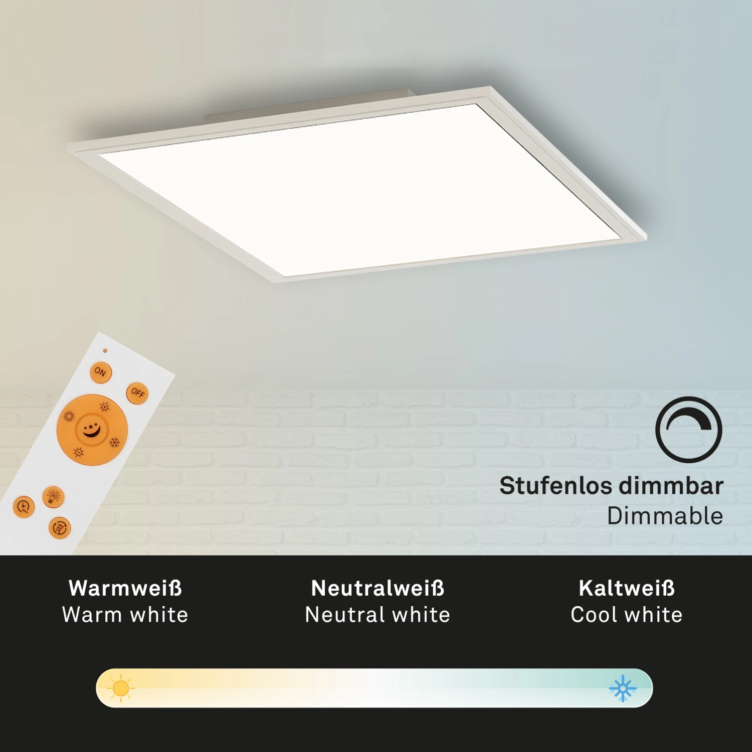CCT LED Panel, 29,5 Cm, 1800 LUMEN, 18 WATT, Weiß 8 CCT LED Panel, 29,5 Cm, 1800 LUMEN, 18 WATT, Weiß – Bild 8