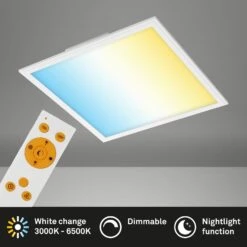 CCT LED Panel, 45 Cm, 2400 LUMEN, 24 WATT, Weiß -Briloner Store cct led panel weiss d35c84bd851e8d7ddb1d260a3ffd5b6e