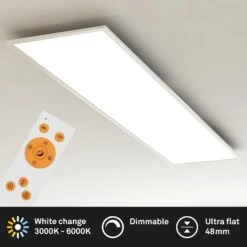 CCT LED Panel, 119,5 Cm, 3800 LUMEN, 36 WATT, Weiß -Briloner Store cct led panel weiss fd599bcefc076aaeca240b34aa7b2cf0