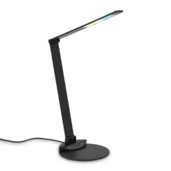 CCT-LED Schreibtischleuchte, 83 Cm, LED-Platine, 12 W, 680 Lm, Schwarz