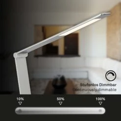 CCT-LED Schreibtischleuchte, 83 Cm, LED-Platine, 12 W, 680 Lm, Silber -Briloner Store cct led schreibtischleuchte silber 48b96ff042f7ebebeeadbed7372927b8