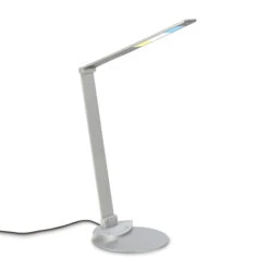 CCT-LED Schreibtischleuchte, 83 Cm, LED-Platine, 12 W, 680 Lm, Silber