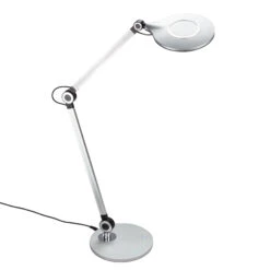 CCT LED Schreibtischleuchte, Ø 20 Cm, 9 W, Silber