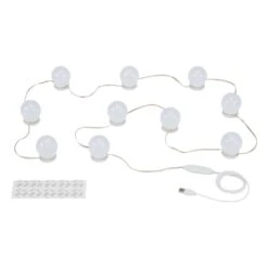 LED CCT Spiegelleuchte Ø 5 Cm 10x6W 600lm Weiß