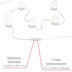 LED CCT Spiegelleuchte Ø 5 Cm 10x6W 600lm Weiß -Briloner Store cct led spiegelleuchte weiss e6dc38e4cfb274ca273deb53c37e0134