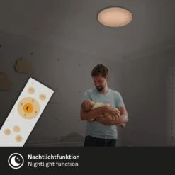 STERNENHIMMEL LED Deckenleuchte, CCT, Nachtlicht, Fernbedienung, Dimmbar -Briloner Store cct led sternenhimmel deckenleuchte funktion2 78e138b6b802e3827d055cc00f14e67e