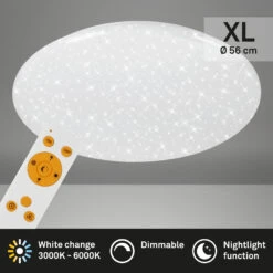 STERNENHIMMEL LED Deckenleuchte, CCT, Nachtlicht, Fernbedienung, Dimmbar -Briloner Store cct led sternenhimmel deckenleuchte titelbild d963672ab0241d0552894bb369600687