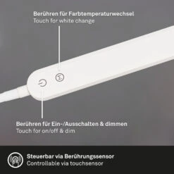 CCT LED Tischleuchte, 23 Cm, 8 W, Weiß -Briloner Store cct led tischleuchte weiss led detail1 8c0ff2df55e12784c86099df7bf4bcc7