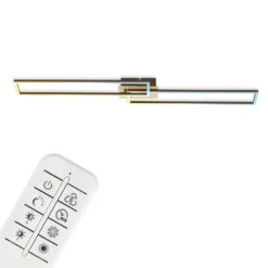 CCT LED Wand- Und Deckenleuchte, 110 Cm, LED-Platine, 40 W, 4400 Lm, Gold-braun