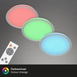 CCT RGB LED Deckenleuchte, Ø 50 Cm, 40 W, Grau -Briloner Store cct rgb led deckenleuchte grau farbwechsel 0581e370f5b97d459ae450205c9bbb54